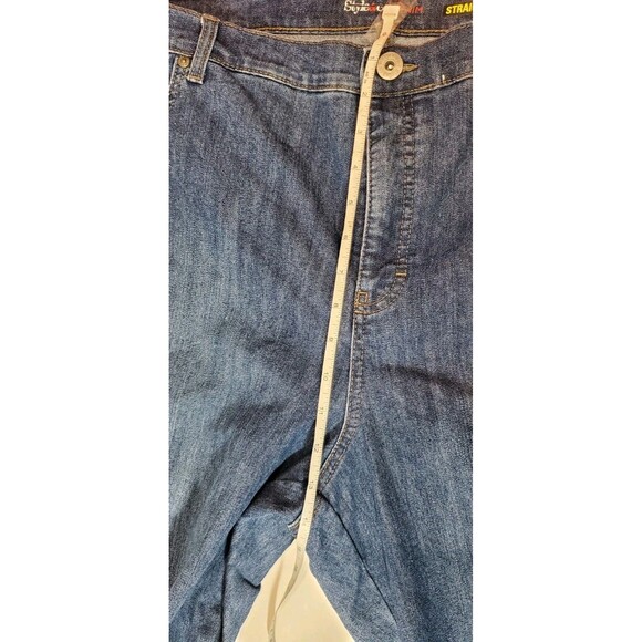 Macys' Plus Size 24WP High Rise Straight Leg Jeans Classic Fit, Old Money Style - Picture 5 of 12